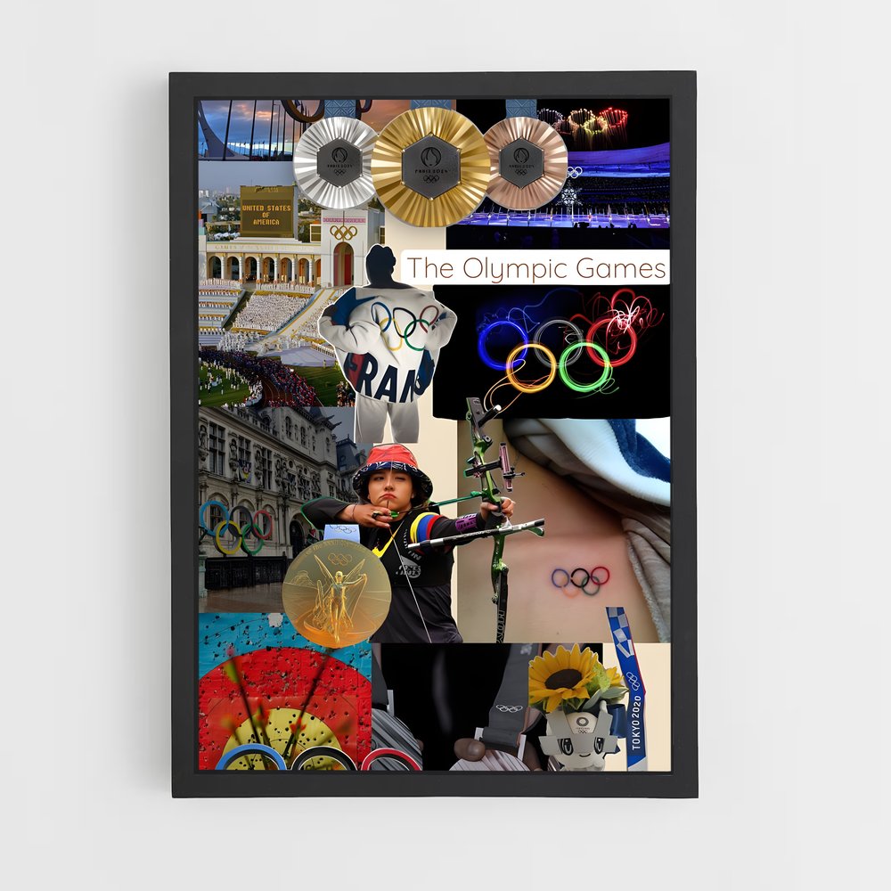 Poster Arc Olympique – affiche Tir à l’arc (vue 2)